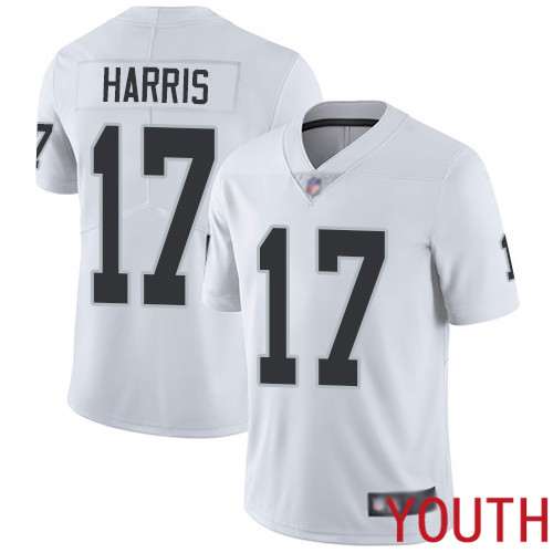 Oakland Raiders Limited White Youth Dwayne Harris Road Jersey NFL Football 17 Vapor Untouchable Jersey